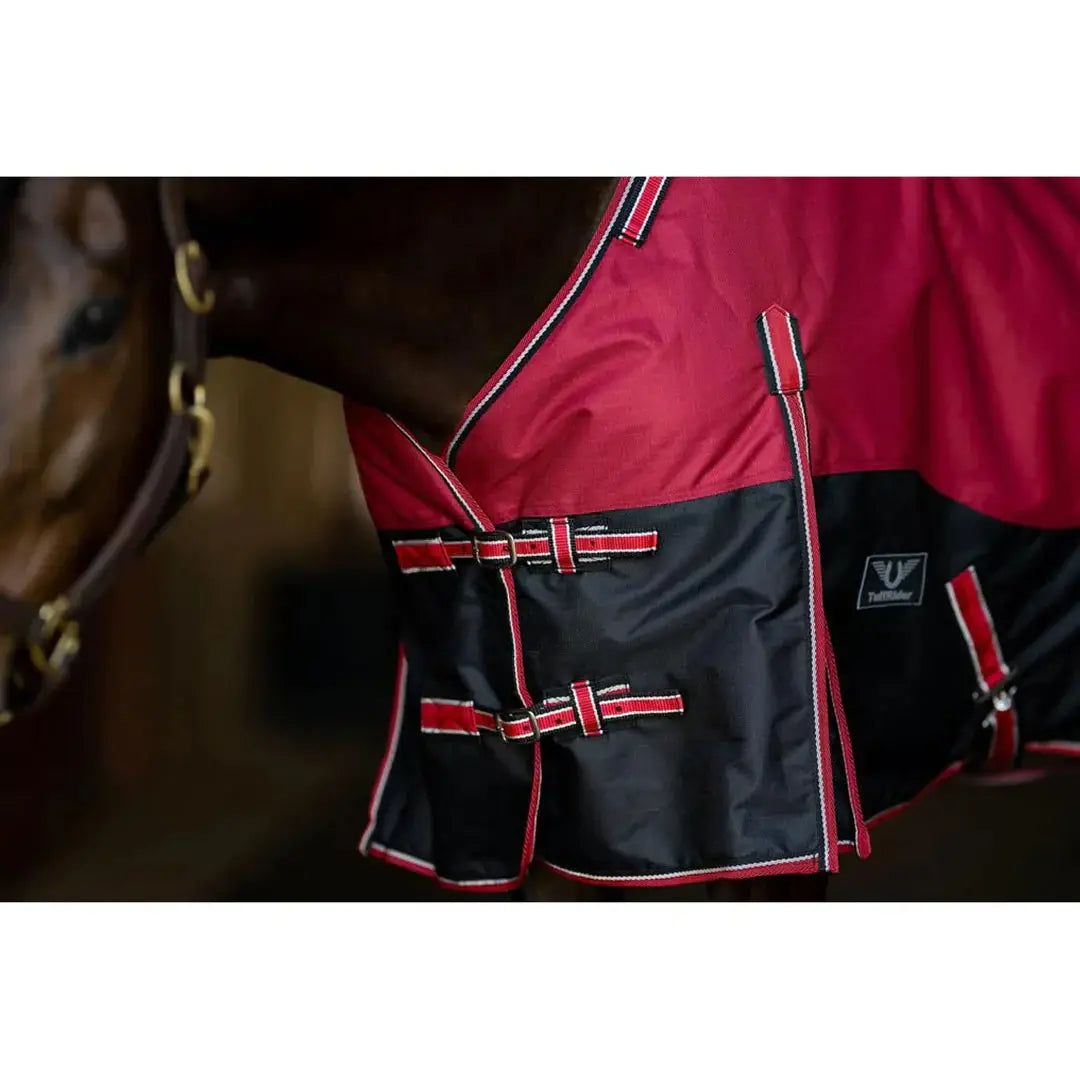 TuffRider Comfy Fit 1200 D RipStop Waterproof/Breathable Comfy Winter Turnout Blanket Medium Weight 200 GSM Standard Neck W/Adjustable Neck - Breeches.com - Flyclothing LLC