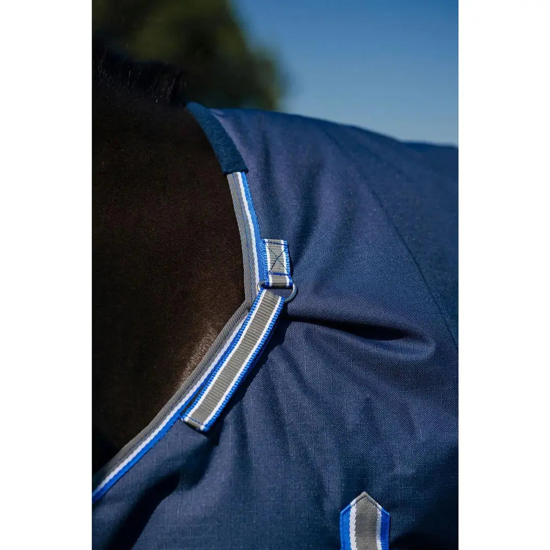 TuffRider Comfy Fit 1200 D RipStop Waterproof/Breathable Comfy Winter Turnout Blanket Medium Weight 200 GSM Standard Neck W/Adjustable Neck - Single Sheet - Breeches.com - Flyclothing LLC