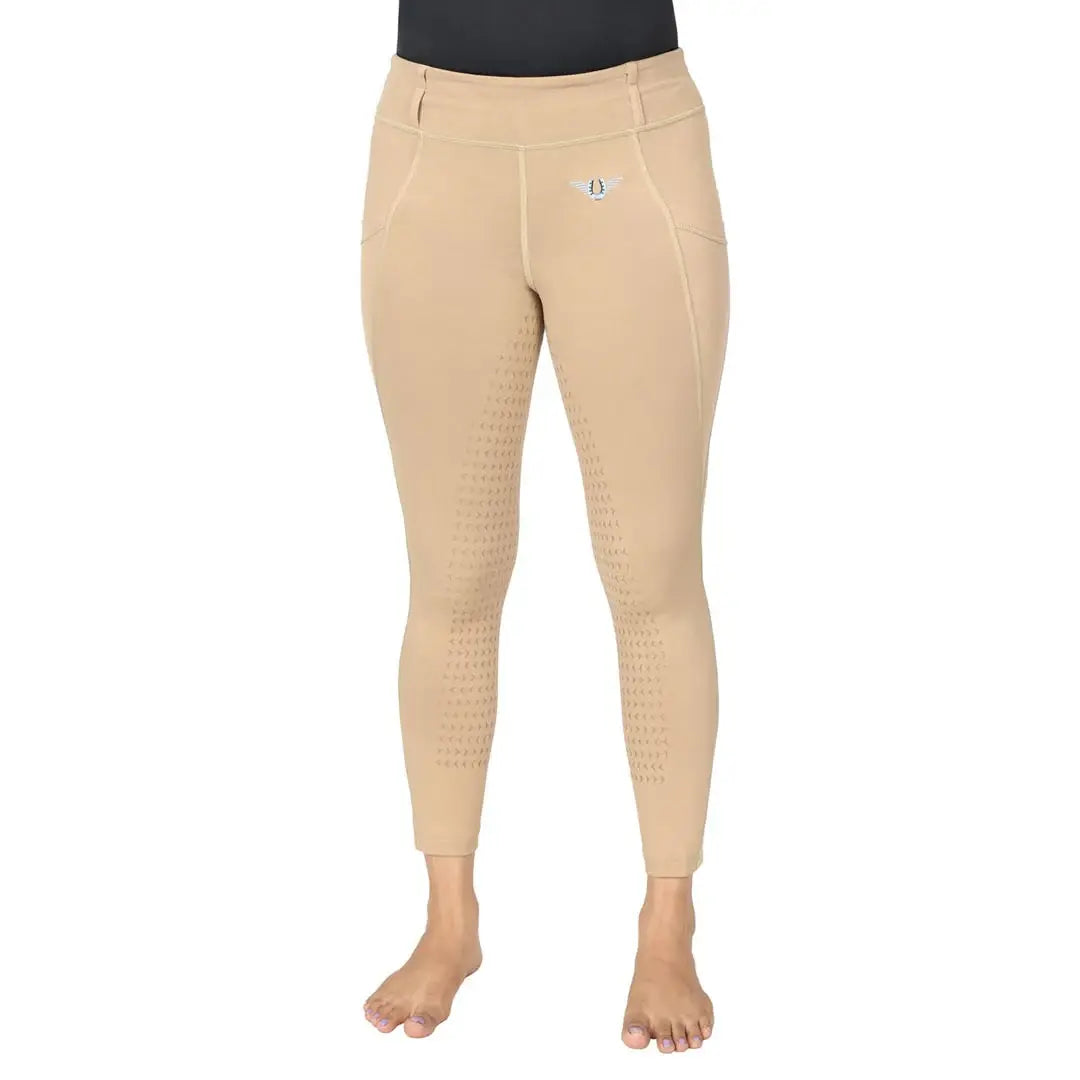TuffRider Children's Minerva EquiCool Full Seat Tights With Phone Pocket and Loops - Breeches.com - Flyclothing LLC