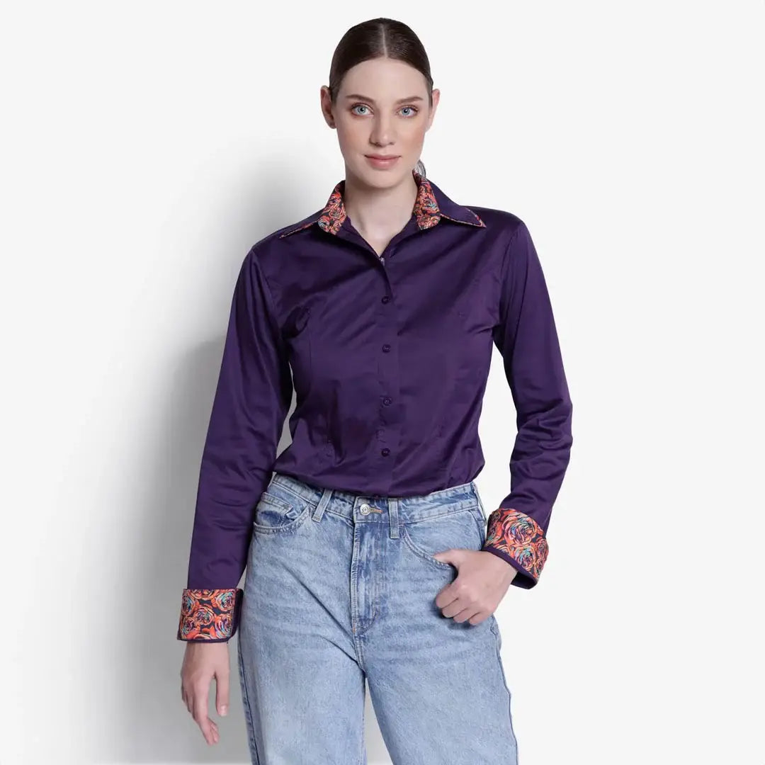 TuffRider Ladies ADEY Double Collar Shirt - Breeches.com - Flyclothing LLC