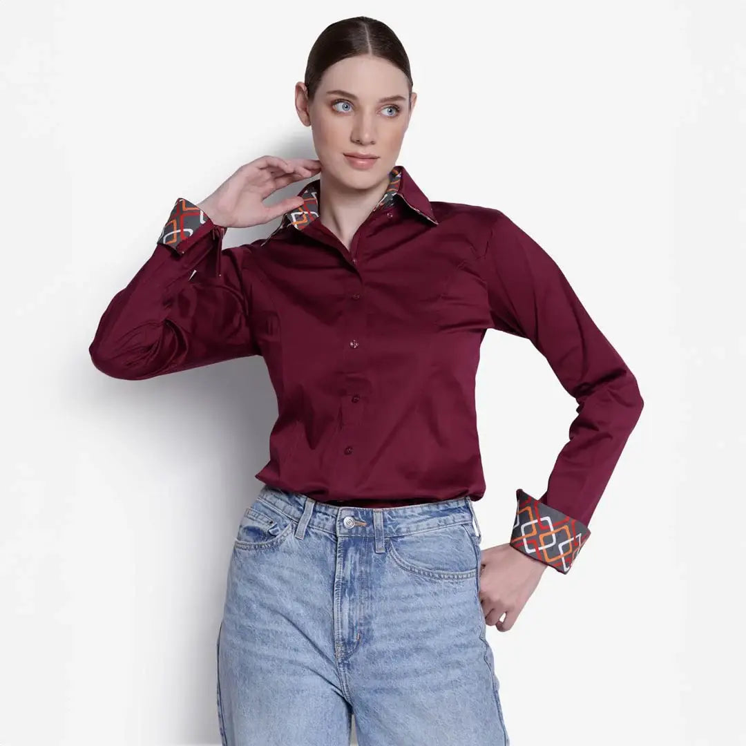 TuffRider Ladies ADEY Double Collar Shirt - Breeches.com - Flyclothing LLC