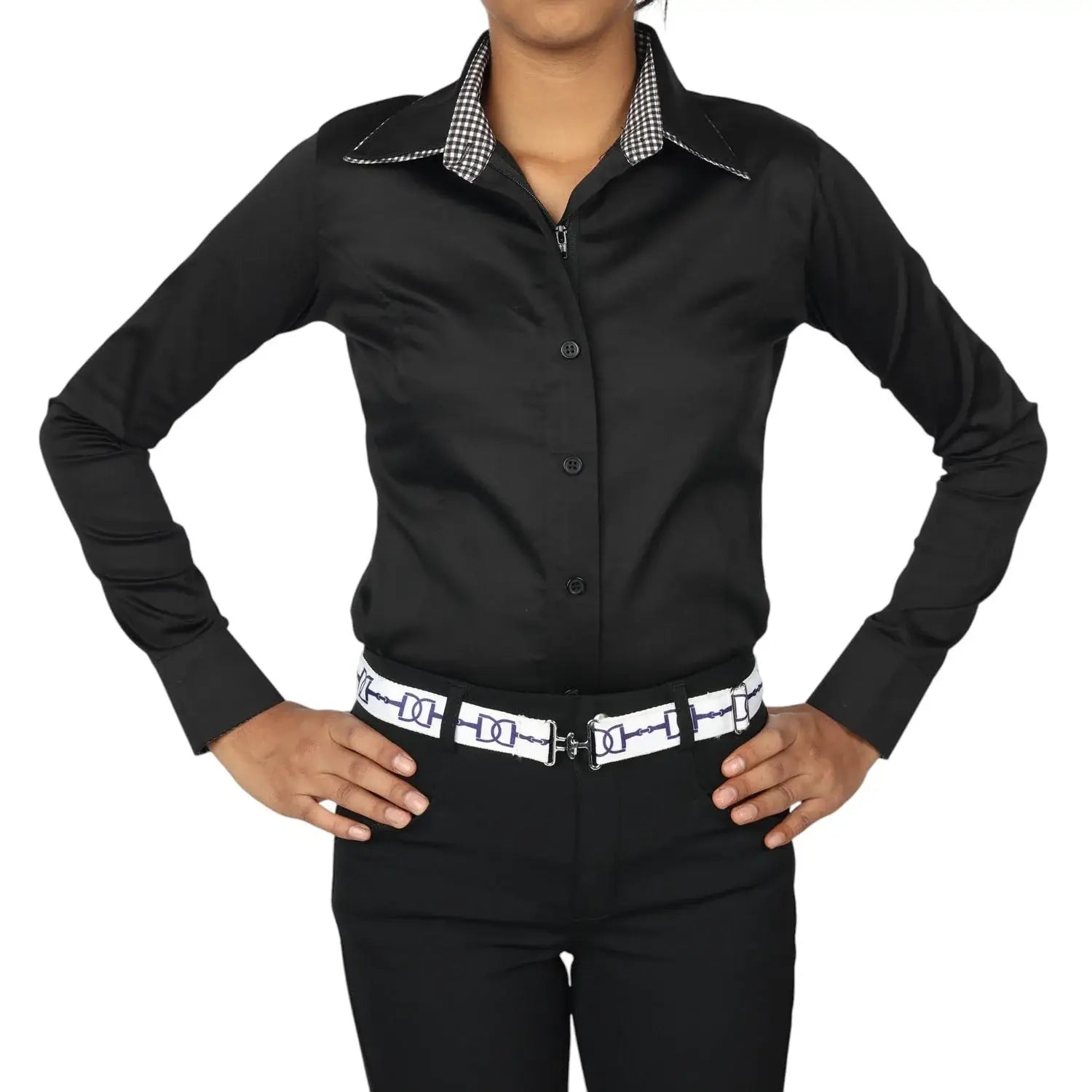 TuffRider Girls ADEY Double Collar Shirt - Breeches.com - Flyclothing LLC