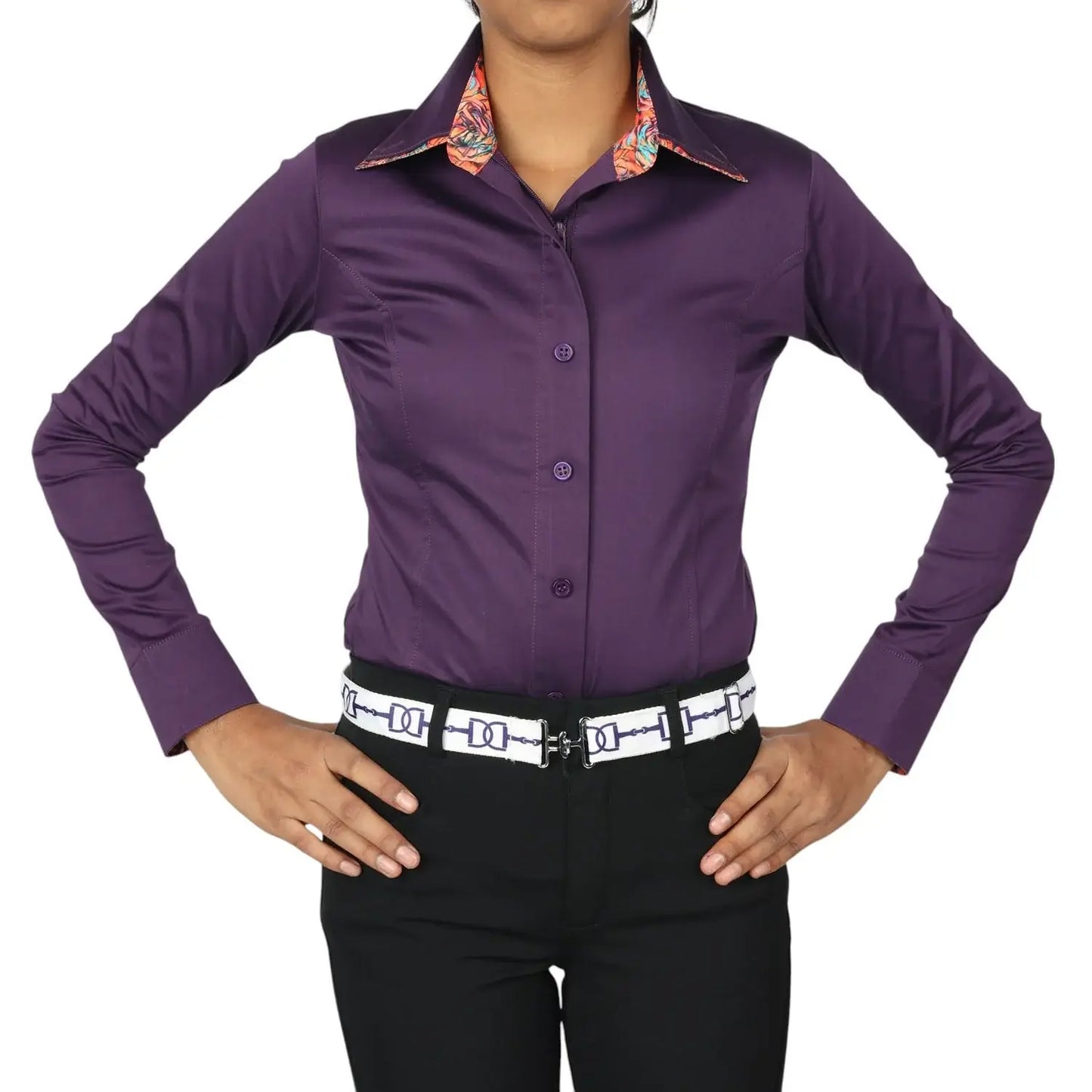 TuffRider Girls ADEY Double Collar Shirt - Breeches.com - Flyclothing LLC