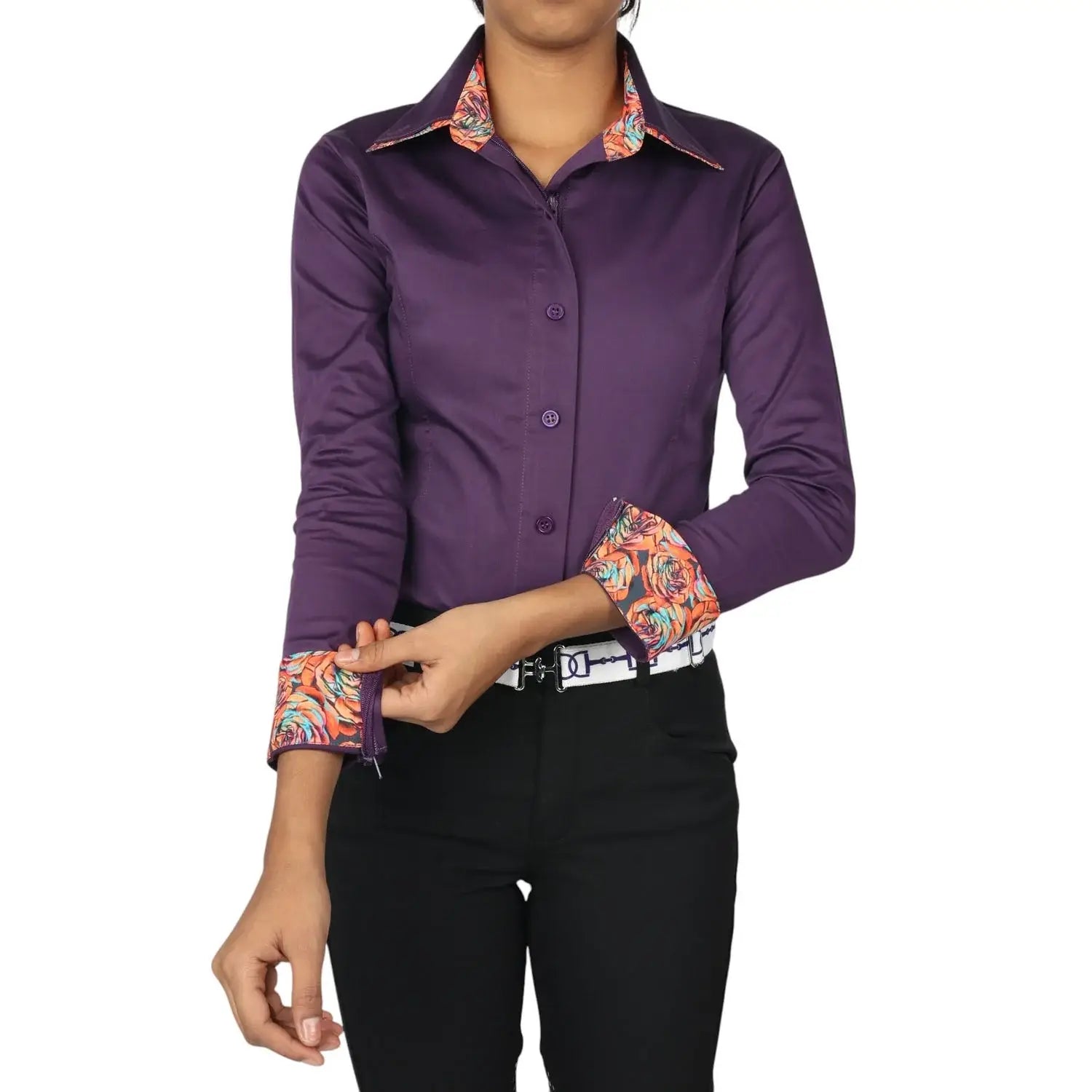 TuffRider Girls ADEY Double Collar Shirt - Breeches.com - Flyclothing LLC
