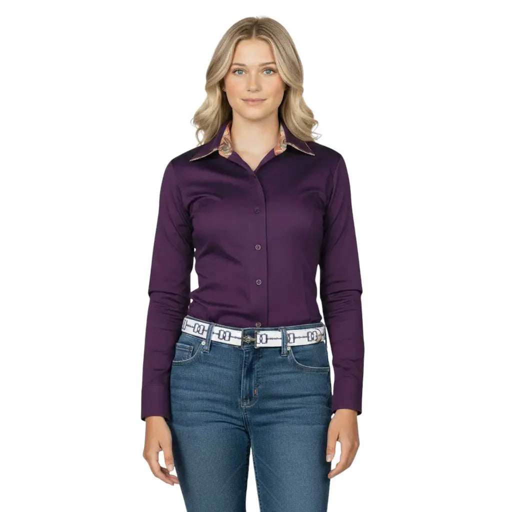 TuffRider Girls ADEY Double Collar Shirt - Breeches.com - Flyclothing LLC