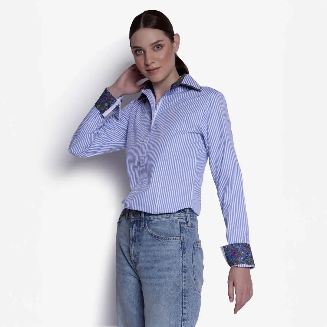 TuffRider Ladies ADEY Double Collar Shirt - Breeches.com - Flyclothing LLC