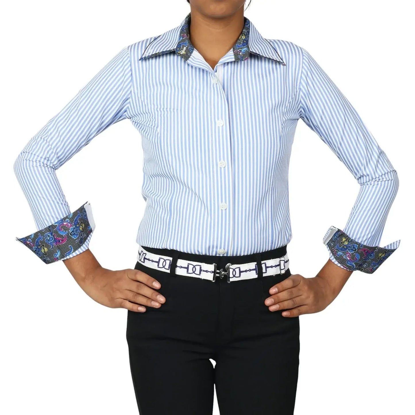 TuffRider Girls ADEY Double Collar Shirt - Breeches.com - Flyclothing LLC