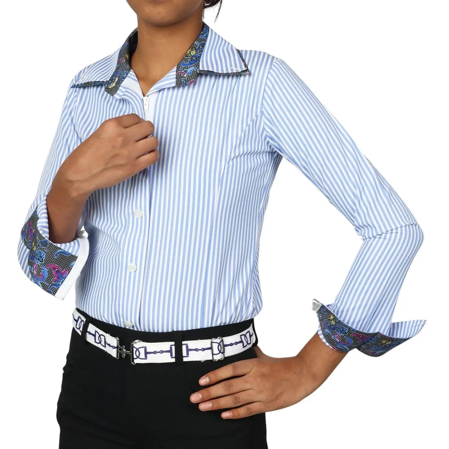 TuffRider Girls ADEY Double Collar Shirt - Breeches.com - Flyclothing LLC