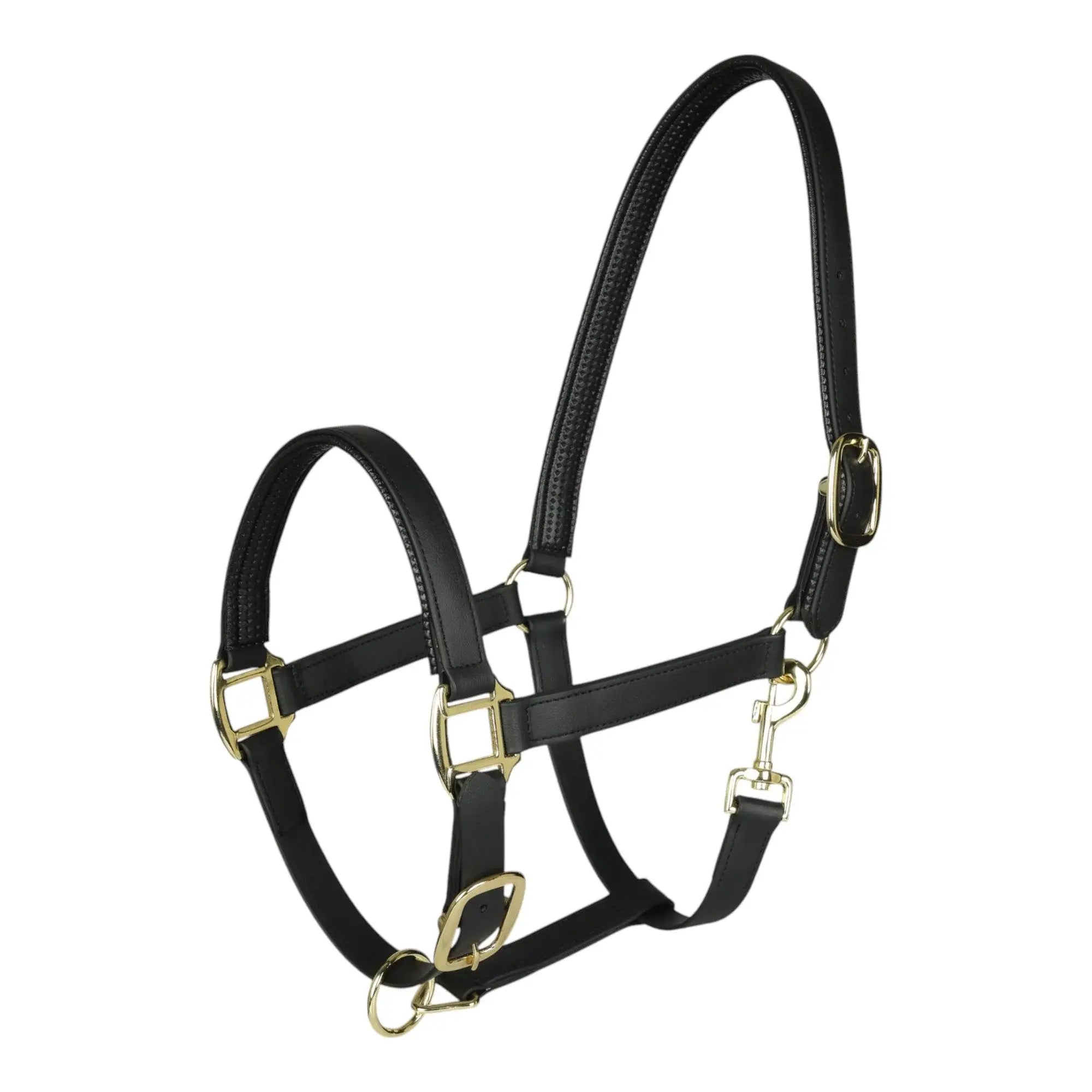 TuffRider EasyCare EquiLeather Heavy Duty Break Away Halter with Brass Plated Fittings - Breeches.com - Flyclothing LLC