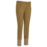 TuffRider Children's Unifleece Pull-On Stretch Fleece Knee Patch Winter Breeches - Breeches.com - Flyclothing LLC