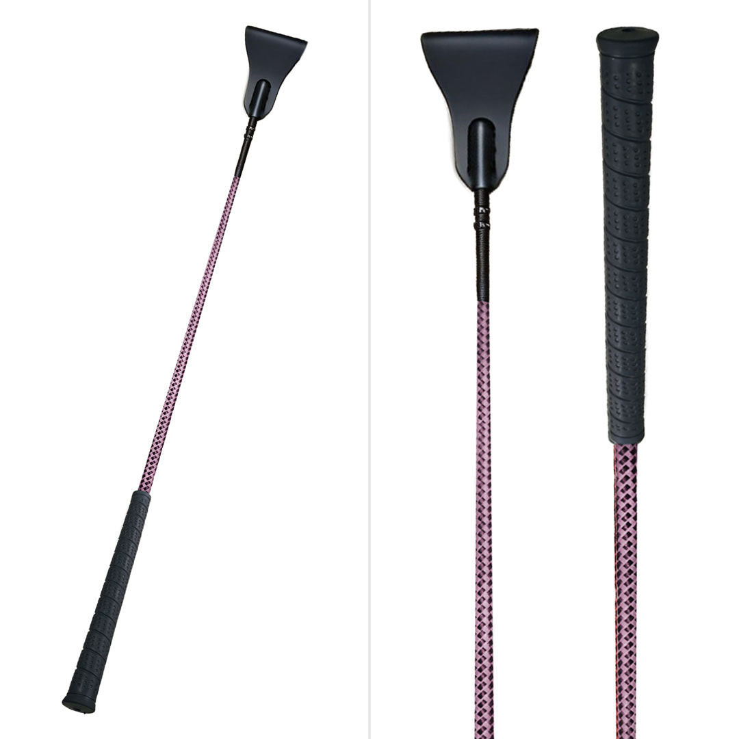 TuffRider 26" Two-Tone Weave Riding Crop with No-Slip Rubber Grip - Breeches.com - Flyclothing LLC