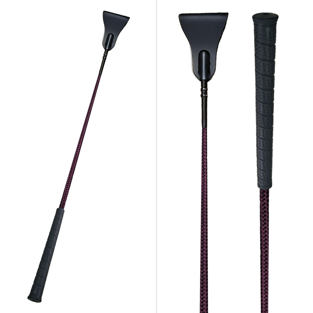 TuffRider 26" Two-Tone Weave Riding Crop with No-Slip Rubber Grip - Breeches.com - Flyclothing LLC