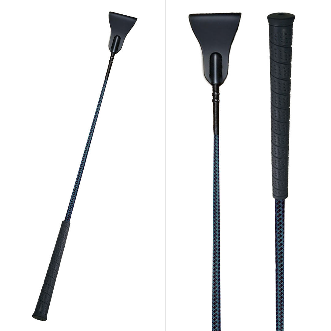TuffRider 26" Two-Tone Weave Riding Crop with No-Slip Rubber Grip - Breeches.com - Flyclothing LLC