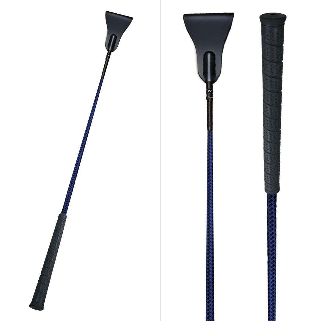 TuffRider 26" Two-Tone Weave Riding Crop with No-Slip Rubber Grip - Breeches.com - Flyclothing LLC