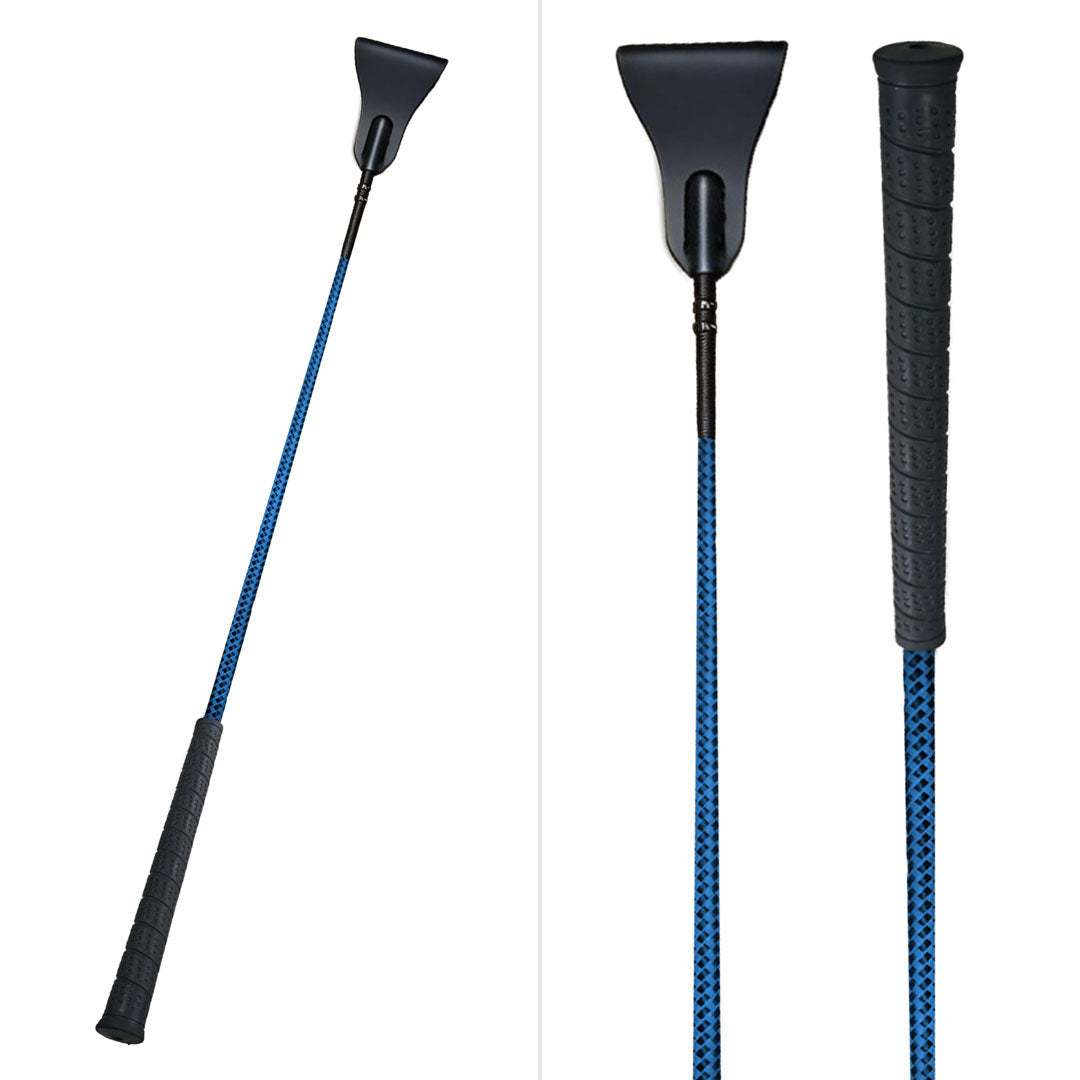 TuffRider 26" Two-Tone Weave Riding Crop with No-Slip Rubber Grip - Breeches.com - Flyclothing LLC