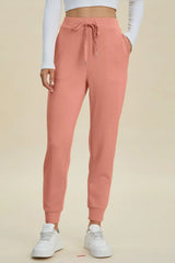 Basic Bae Full Size Air Scuba Drawstring High Waist Joggers - ShopBasicbae - Flyclothing LLC