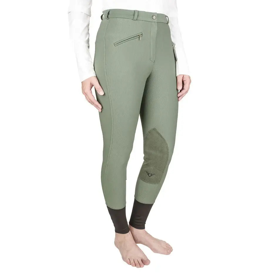 TuffRider Ladies Ribb Knee Patch Breeches - Breeches.com - Flyclothing LLC