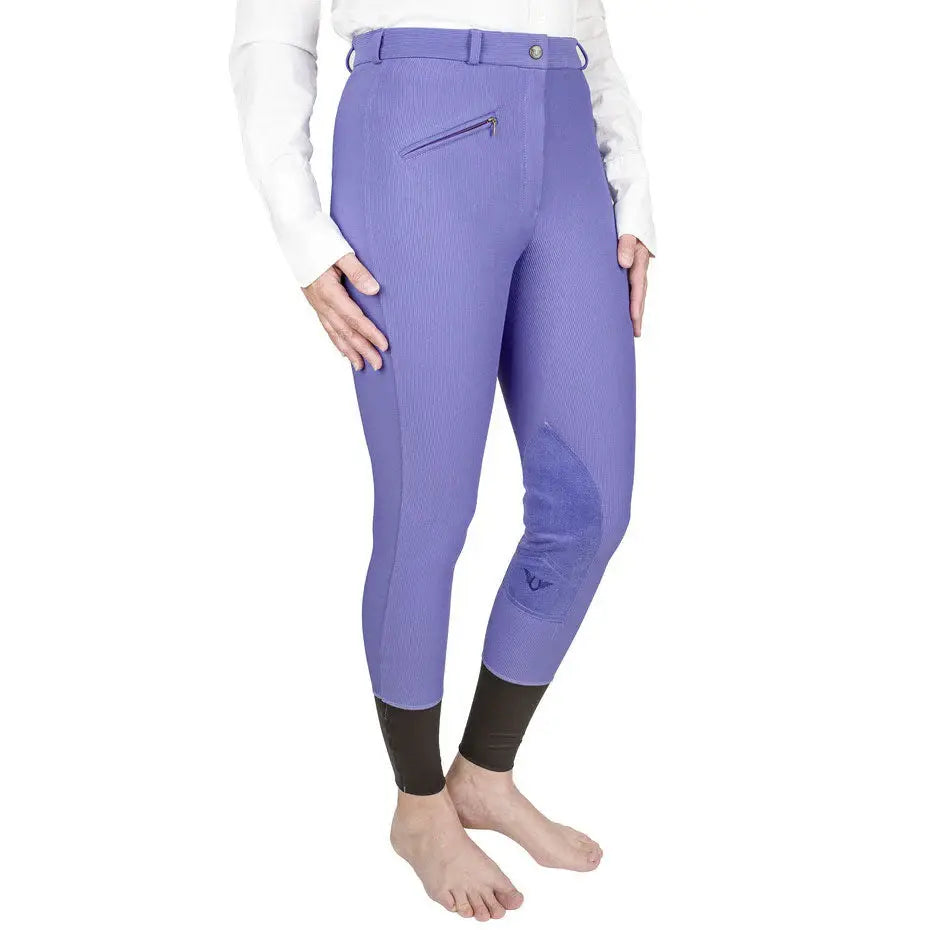 TuffRider Ladies Ribb Knee Patch Breeches - Breeches.com - Flyclothing LLC