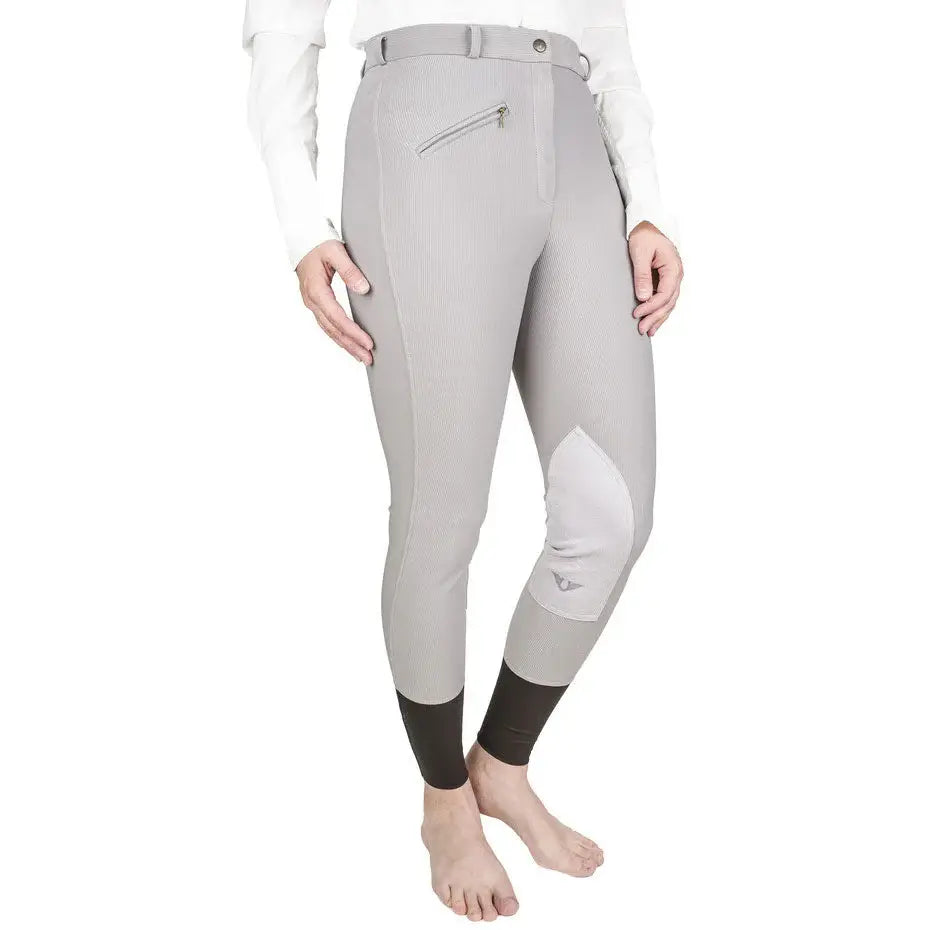 TuffRider Ladies Ribb Knee Patch Breeches - Breeches.com - Flyclothing LLC