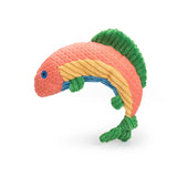 Raucous Rainbow Trout Knottie® Plush Dog Toy - HuggleHounds - Flyclothing LLC