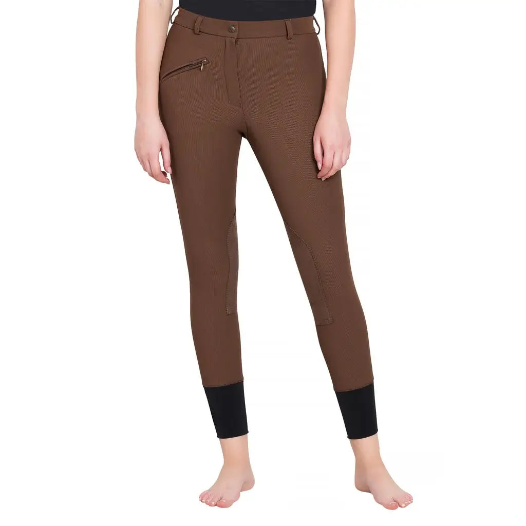 TuffRider Ladies Ribb Knee Patch Breeches - Breeches.com - Flyclothing LLC