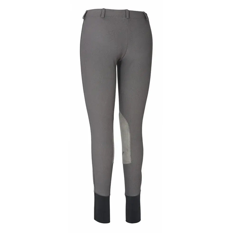 TuffRider Ladies Ribb Lowrise Pull-On Knee Patch Breeches - Breeches.com - Flyclothing LLC