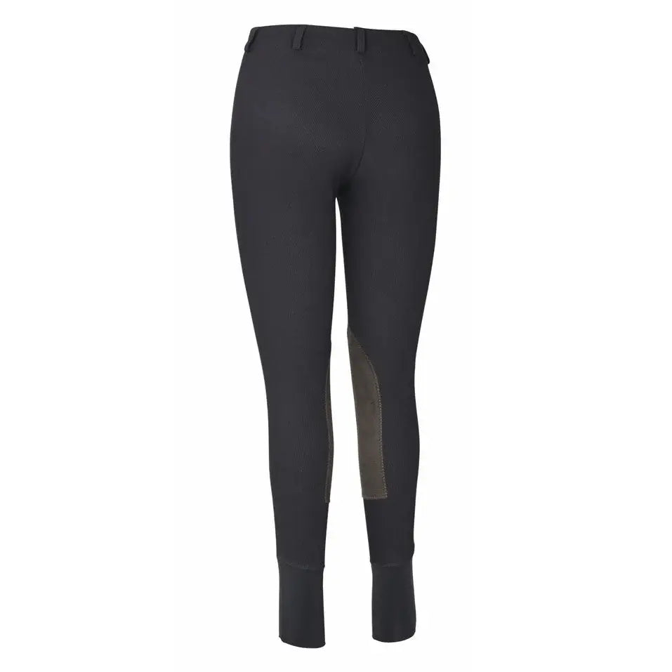TuffRider Ladies Ribb Lowrise Pull-On Knee Patch Breeches - Breeches.com - Flyclothing LLC