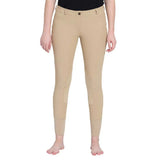 TuffRider Ladies Ribb Lowrise Pull-On Knee Patch Breeches - Breeches.com - Flyclothing LLC