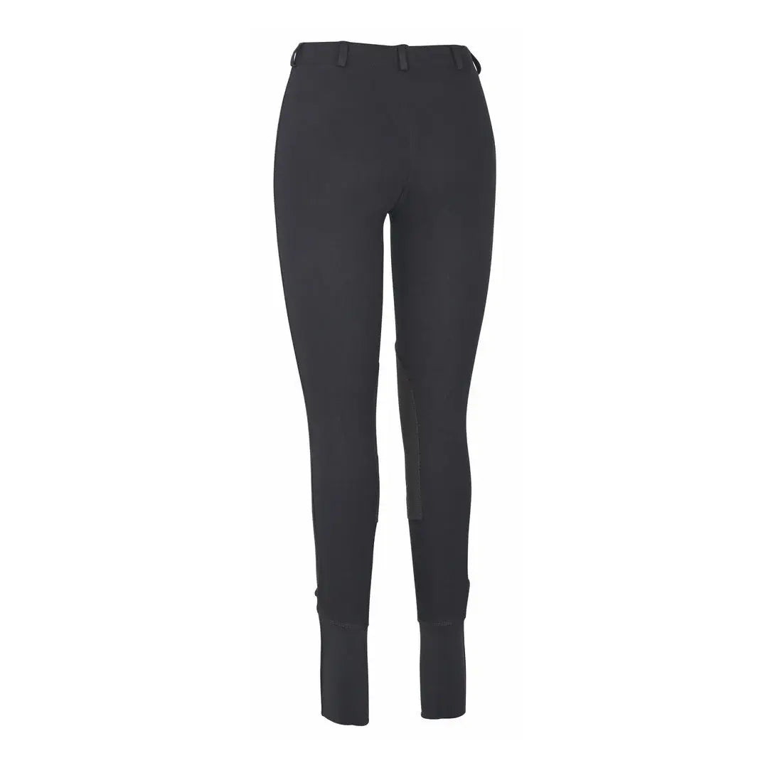 TuffRider Ladies Cotton Lowrise Pull-On Knee Patch Breeches - Breeches.com - Flyclothing LLC