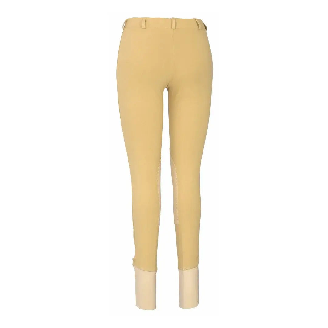 TuffRider Ladies Cotton Lowrise Pull-On Knee Patch Breeches - Breeches.com - Flyclothing LLC