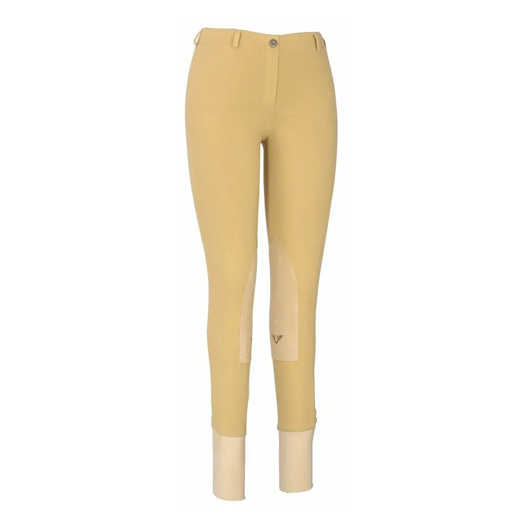 TuffRider Ladies Cotton Lowrise Pull-On Knee Patch Breeches - Breeches.com - Flyclothing LLC