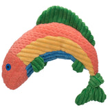 Raucous Rainbow Trout Knottie® Plush Dog Toy - HuggleHounds - Flyclothing LLC