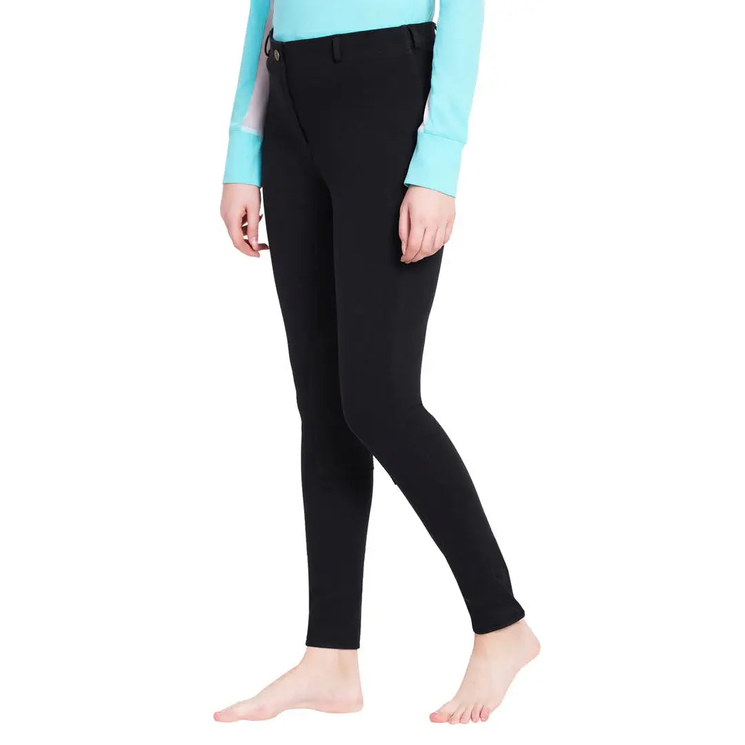 TuffRider Ladies Cotton Pull-On Knee Patch Plus Breeches - Breeches.com - Flyclothing LLC