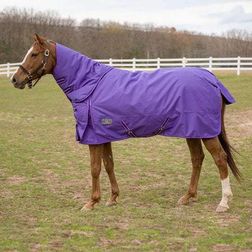 TuffRider 1200 D Comfy Winter Medium Weight Ripstop Turnout Blanket w/ Detachable Neck- 200 GSM - Breeches.com - Flyclothing LLC