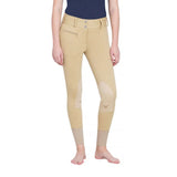 TuffRider Ladies Cotton Lowrise Wide Waistband Knee Patch Breeches - Breeches.com - Flyclothing LLC