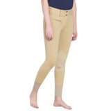 TuffRider Ladies Cotton Lowrise Wide Waistband Knee Patch Breeches - Breeches.com - Flyclothing LLC