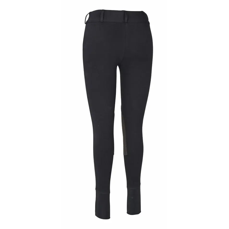 TuffRider Ladies Cotton Lowrise Wide Waistband Knee Patch Breeches - Breeches.com - Flyclothing LLC