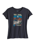 Tin Haul Womens Short Sleeve Tin Haul Women Rider In Desert Scene T Shirt With Distreshort Sleeve Garment Washed - TIN HAUL