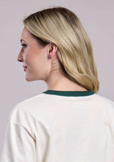 Tin Haul Womens Succulents In Anvil And Hammer Short Sleeve Pullover Wester - Tin Haul - Flyclothing LLC