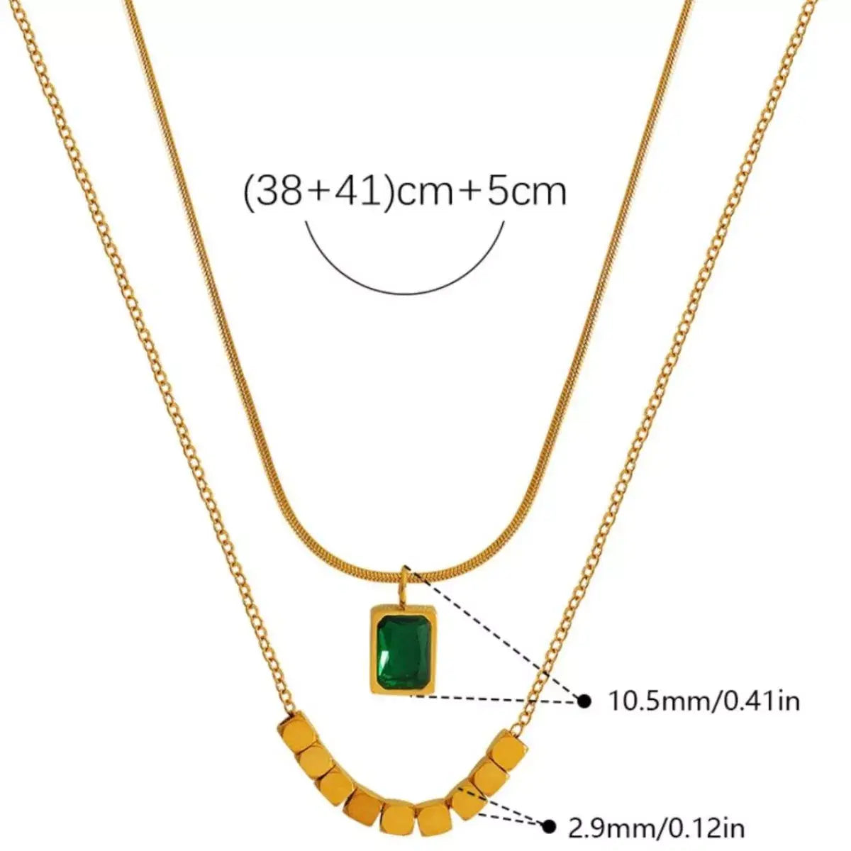 18K Gold-Plated Pendant Necklace - Trendsi - Flyclothing LLC