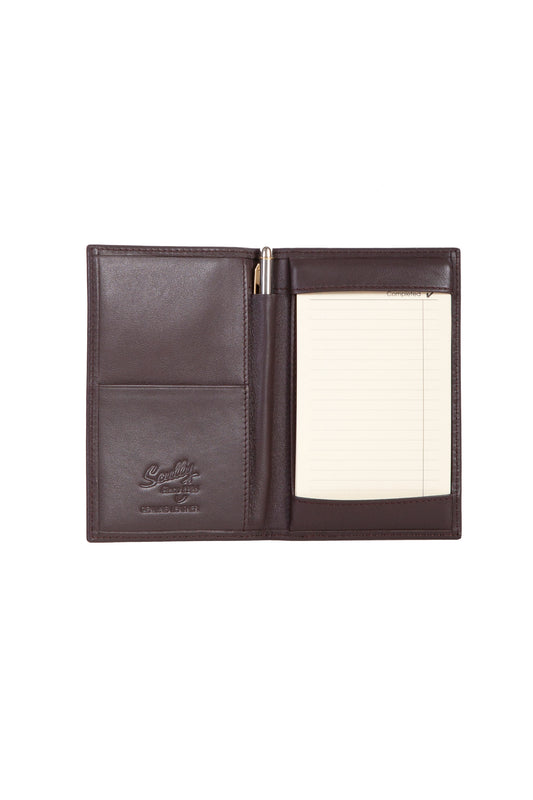 Scully Leather Chocolat Folding Jotter