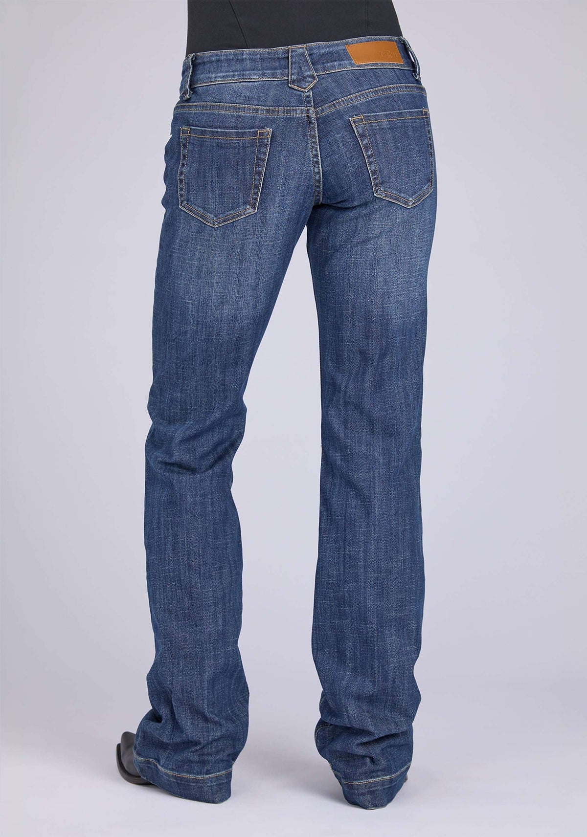 Tin Haul Womens Faux Front Pockets With Flaps Button Jeans - Tin Haul - Flyclothing LLC