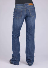 Tin Haul Womens Faux Front Pockets With Flaps Button Jeans - Tin Haul - Flyclothing LLC