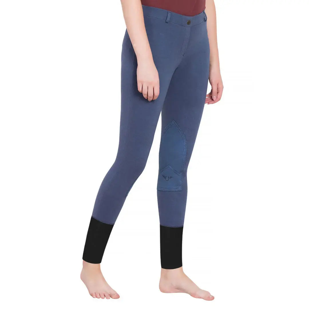 TuffRider Ladies Starter Lowrise Pull-On Knee Patch Breeches - Breeches.com - Flyclothing LLC