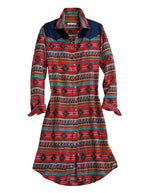 Tin Haul Womens Dash Aztec Print Long Sleeve Duster - Tin Haul - Flyclothing LLC