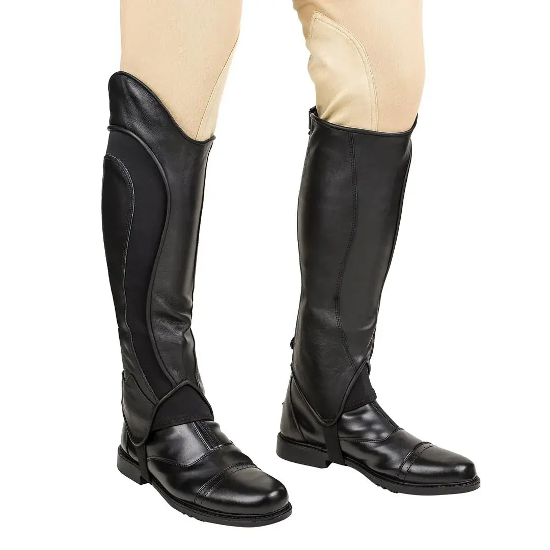 TuffRider Men's Derby Leather Half Chaps - Breeches.com - Flyclothing LLC