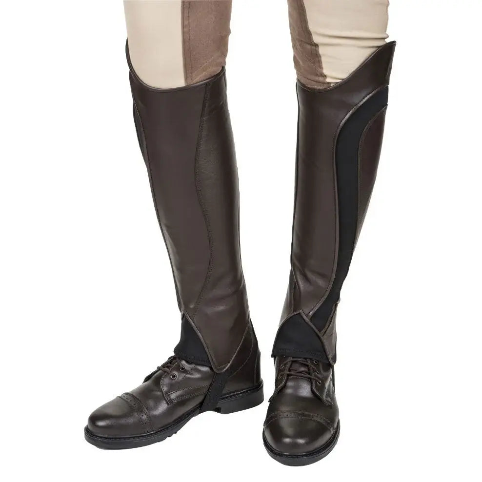 TuffRider Ladies Derby Leather Half Chaps - Breeches.com - Flyclothing LLC