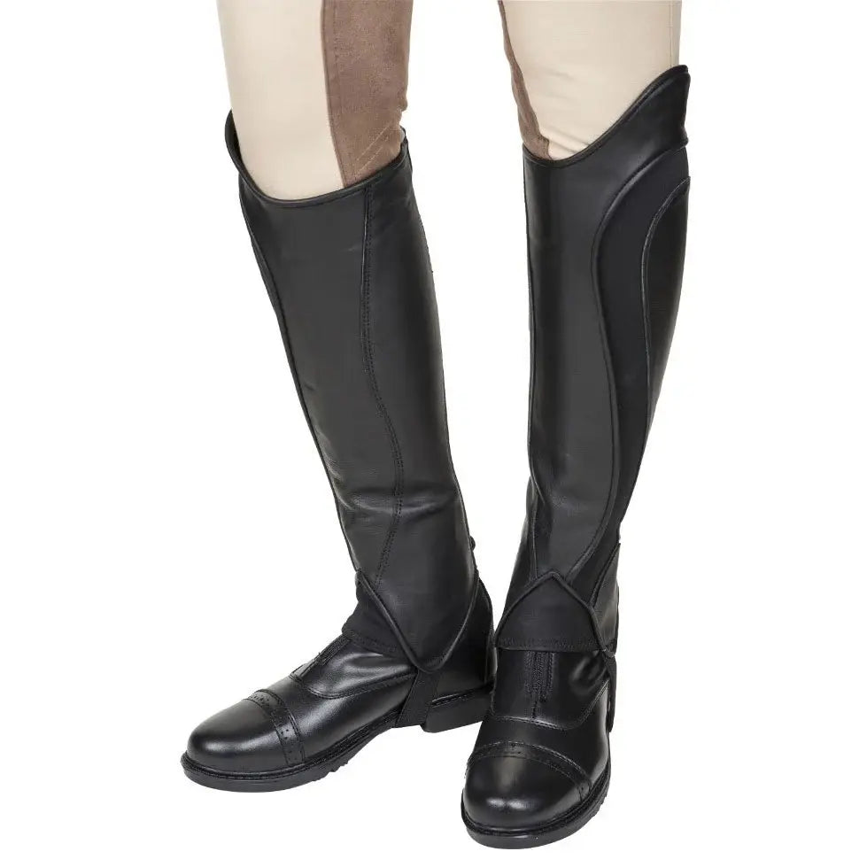 TuffRider Ladies Derby Leather Half Chaps - Breeches.com - Flyclothing LLC