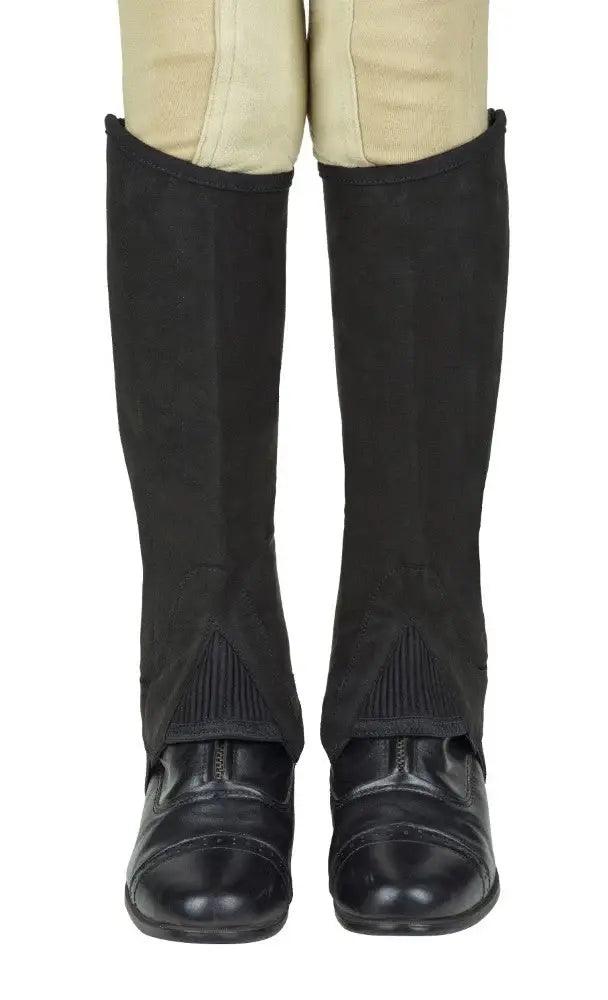 TuffRider Children's Saratoga Synthetic Half Chaps - Breeches.com - Flyclothing LLC