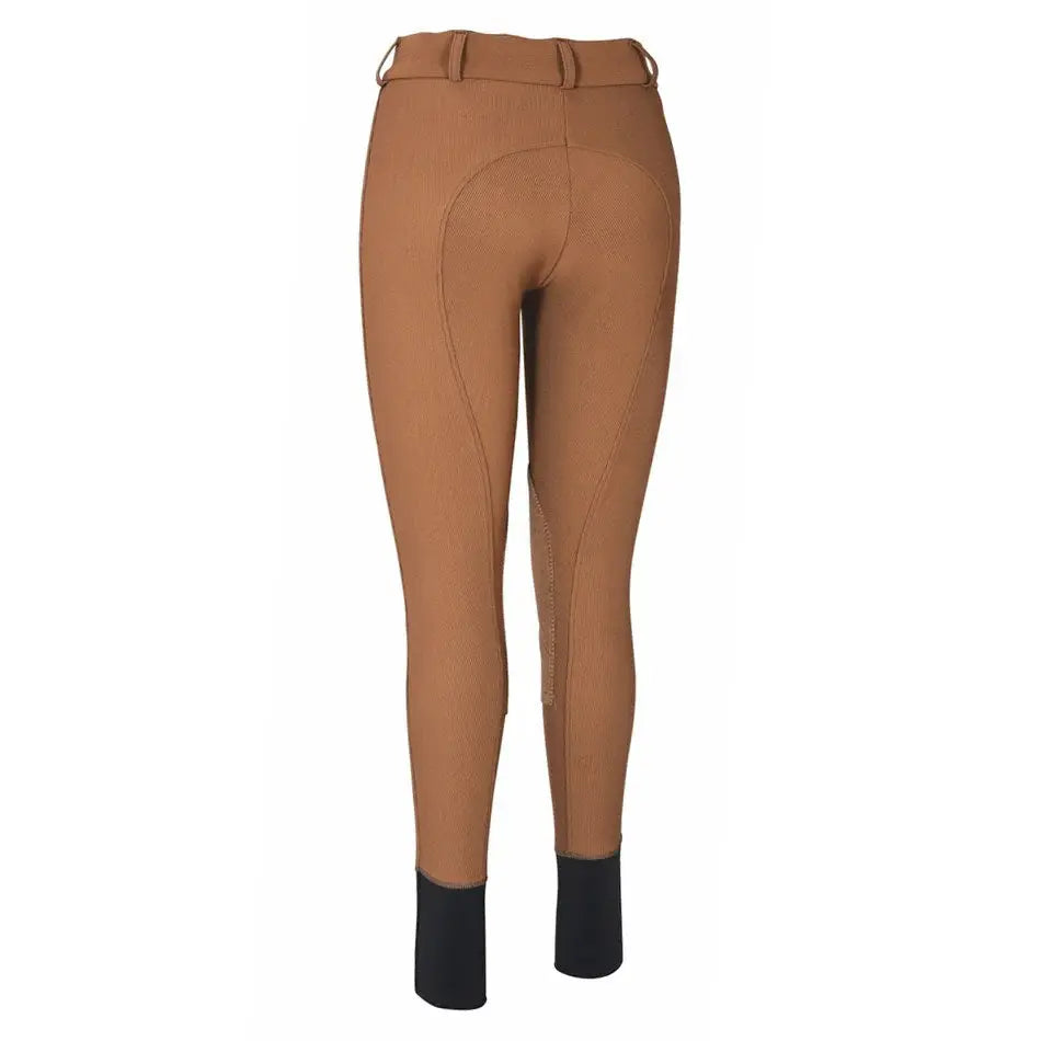 TuffRider Ladies Ribb Lowrise Wide Waistband Knee Patch Breeches - Breeches.com - Flyclothing LLC